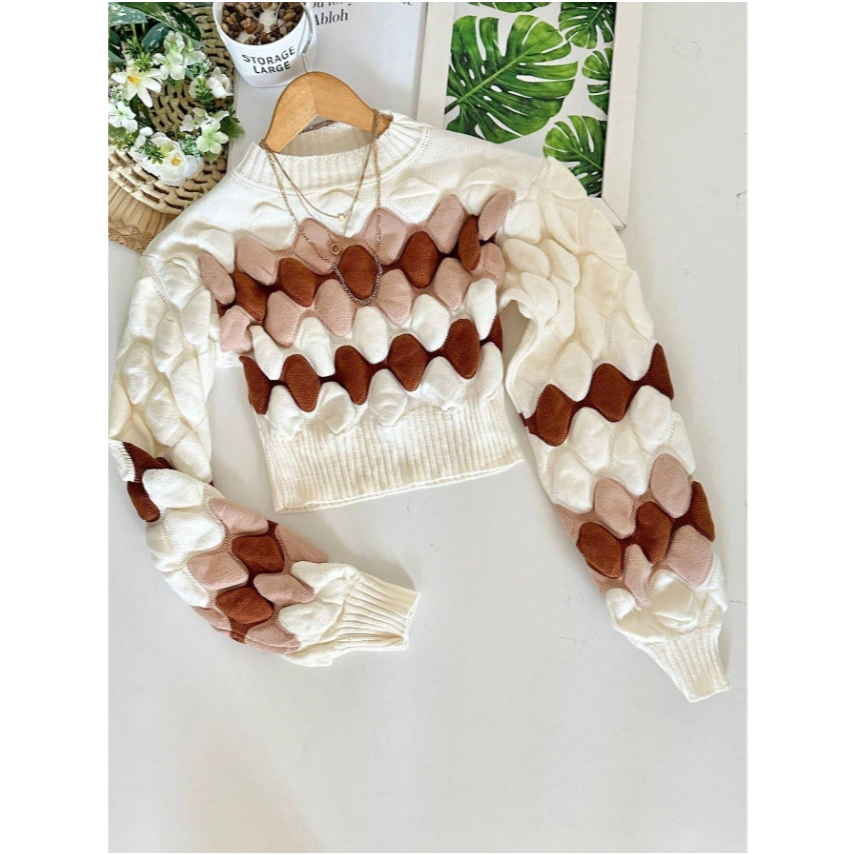 Blusa Manga Longa Coleção Novo Inverno 2025 Moda Feminina Estilo Fashion