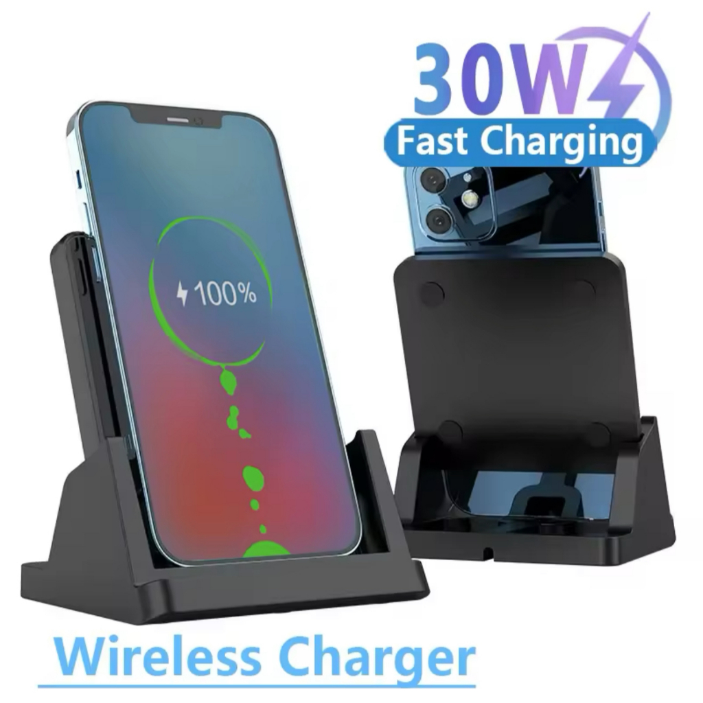 Suporte E Carregador Por Indução Sem Fio 30w Para Celulares