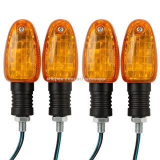 Kit Setas Pisca Universal Motos Seta Alerta com Lâmpada