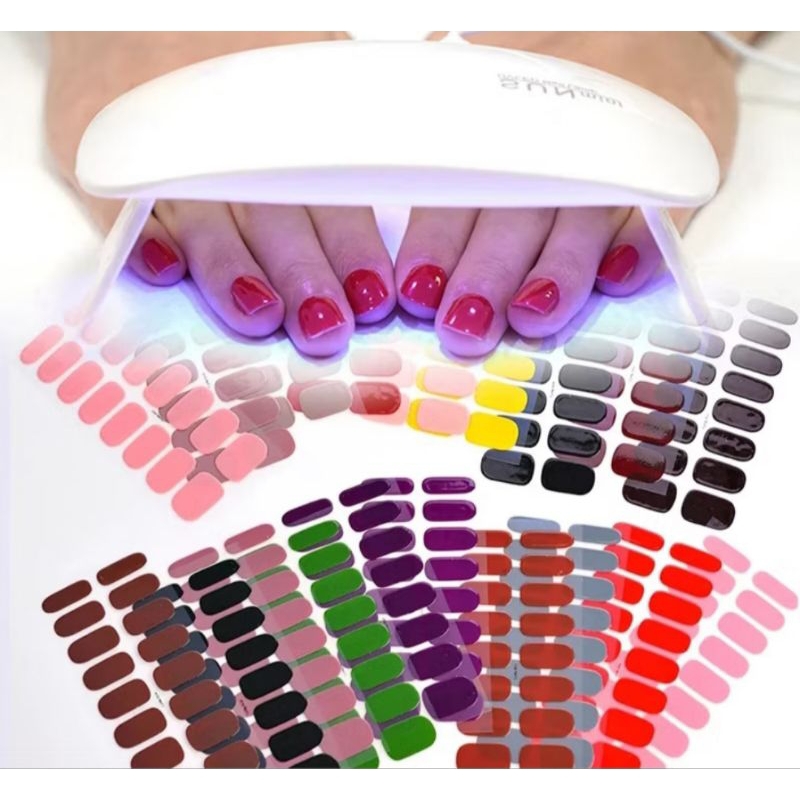 Adesivos para Extensão de Unhas Secagem UV Fácil Aplicação 16 pcs