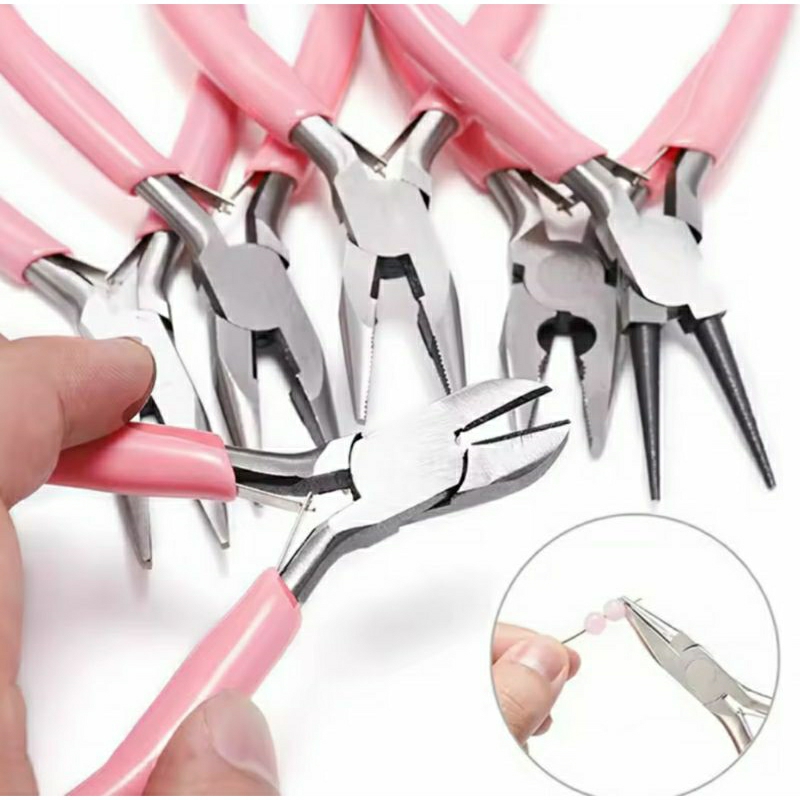 Alicate Pontiagudo Rosa Feito À Mão , Faça Você Mesmo , Multifuncional, Joias , Mini Ferramentas Enrolamento UT.855