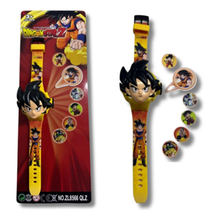 Relógio Infantil Dragon Ball Z Goku Anime Projetor Imagens Reais em Oferta na Shopee