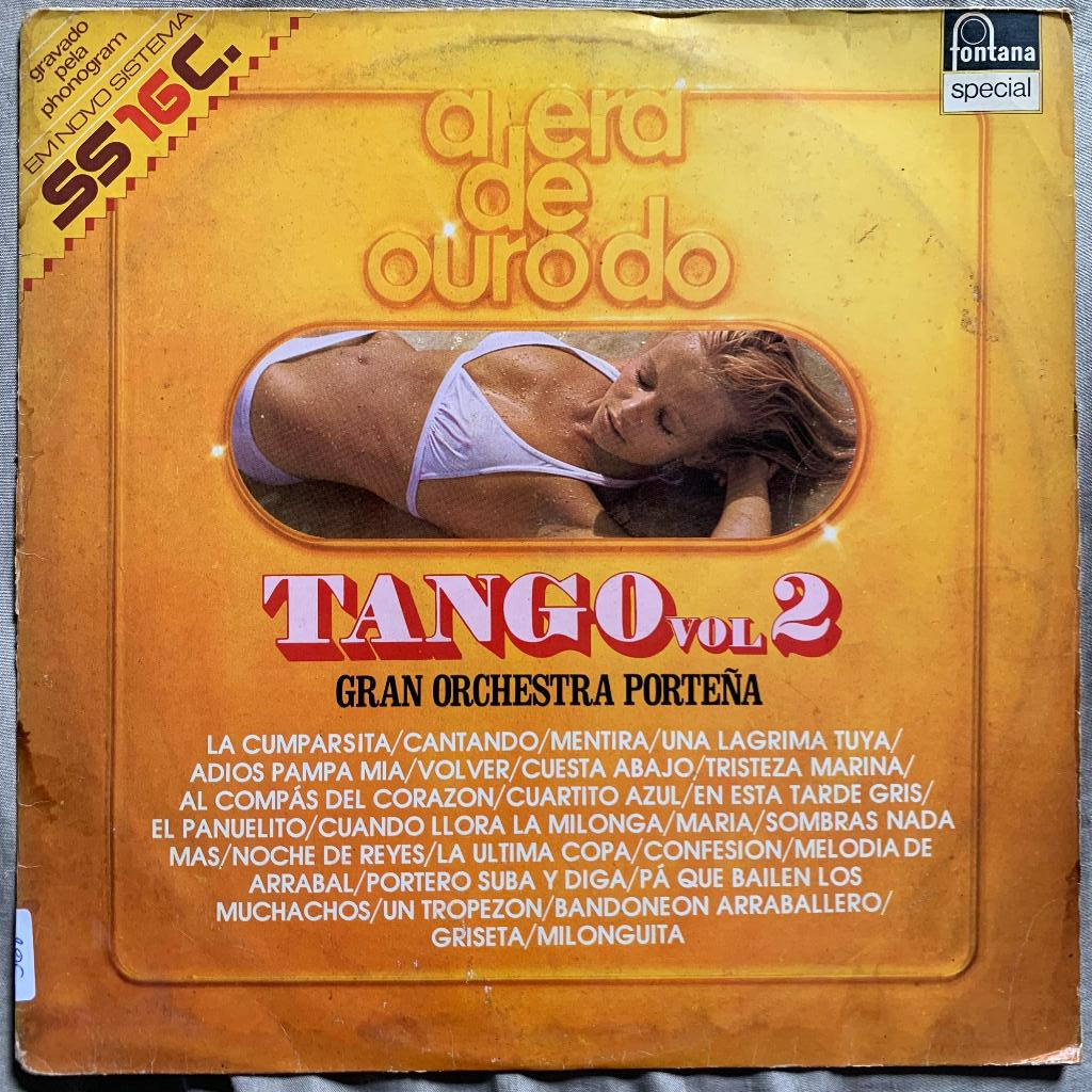 Disco de Vinil LP - A Era de Ouro do Tango - Vol. 2 - Gran Orchestra Porteña - 1976