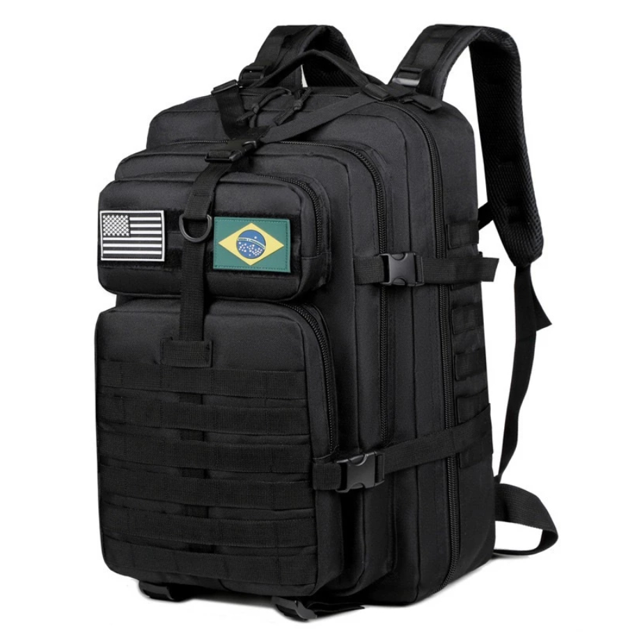 Mochila Tática 50 Litros Reforçada Impermeável Masculina Grande Camping