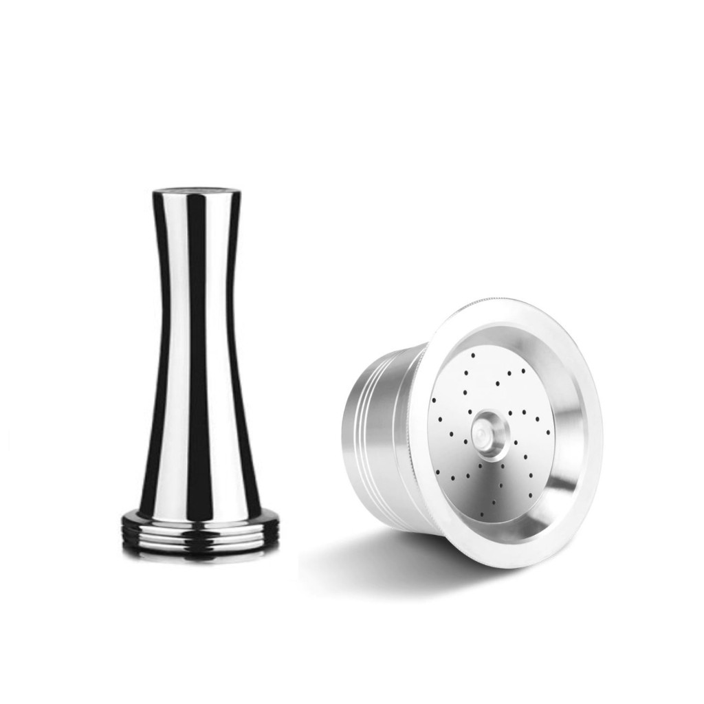 Cápsula Reutilizável 3 Corações Inox + Tamper em Oferta na Shopee