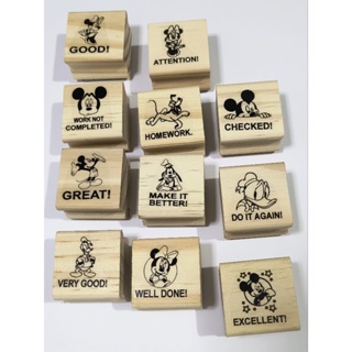 Carimbos Disney escolar didático em inglês em Oferta na Shopee