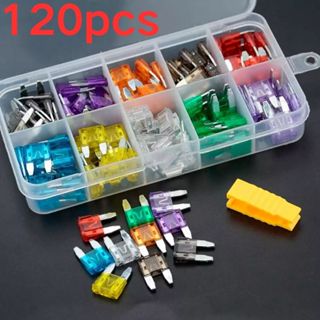 120mini kit de fusíveis para carro e caminhão marítimo com ferramenta de extração 2a-35a em Oferta na Shopee