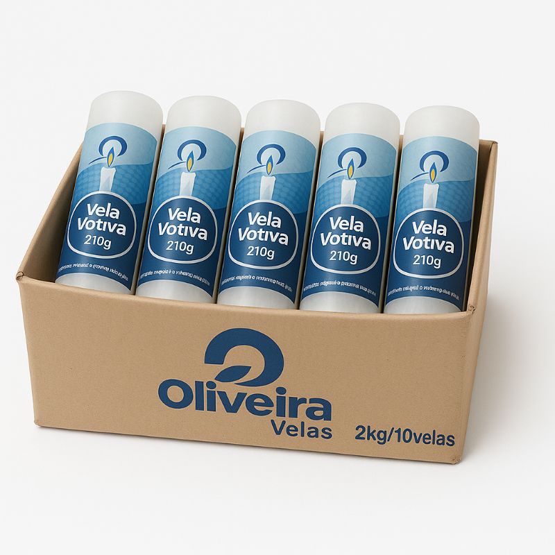 Velas 7 dias (Votivas) Branca 210g 100% Parafina - 10 ou 20 Unidades em Oferta na Shopee
