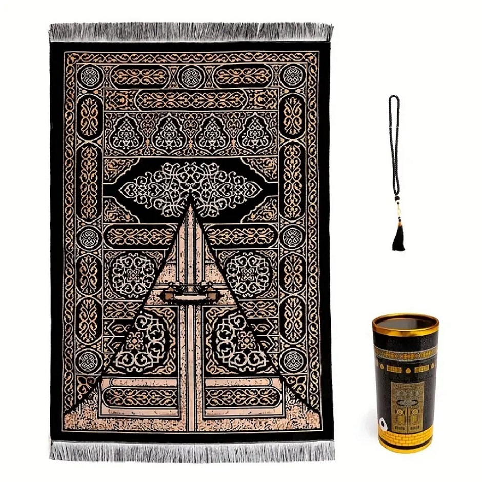 Imagem Kit Tapete muçulmano para Oração e Masbaha