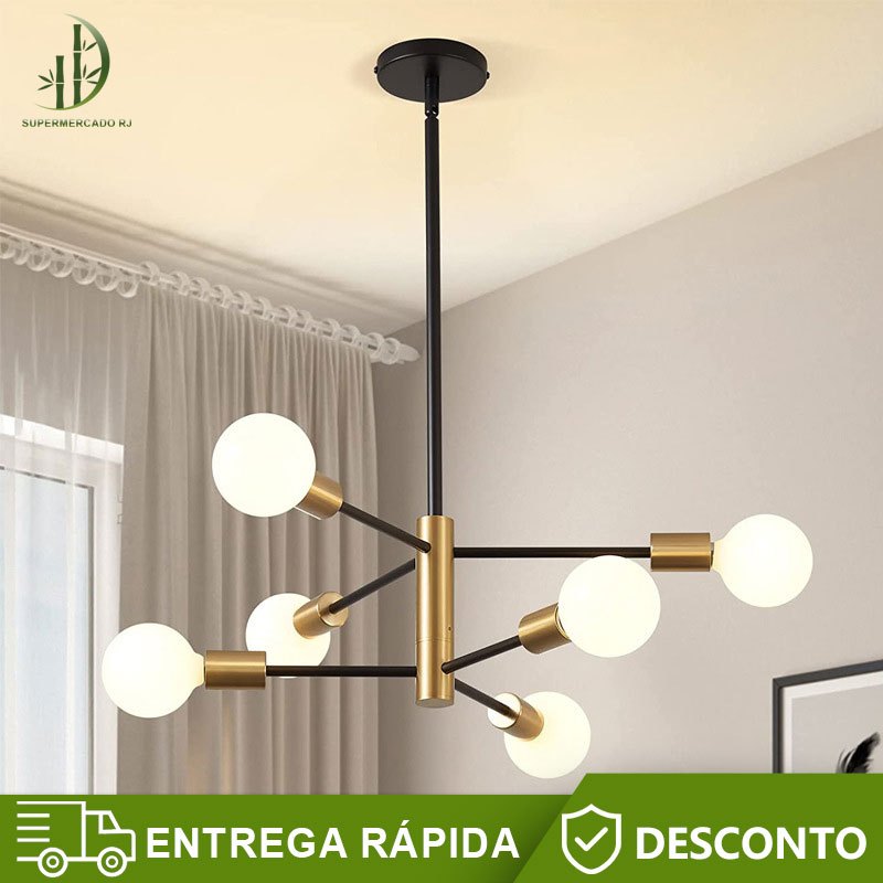 Lustre Led Pendente Nórdico，Quarto Sala Cozinha，luminária de iluminação para casa em Oferta na Shopee