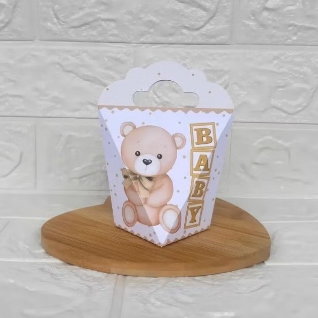 PEGUE E MONTE - Caixinha Coração Triangulove personalizada Chá Revelação Dourado - Lembrancinhas -  Festa de Aniversário
