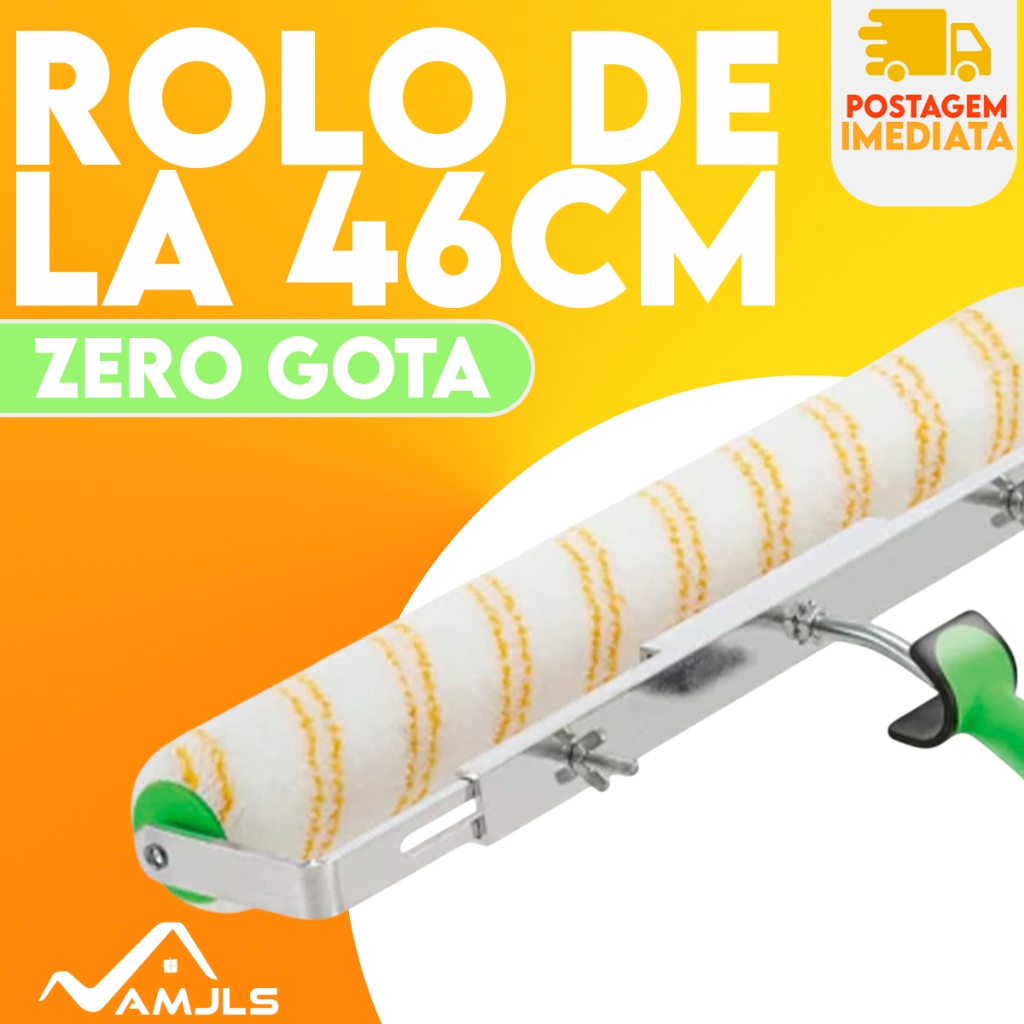 Rolo de Lã Zero Gota 46cm Condor em Oferta na Shopee