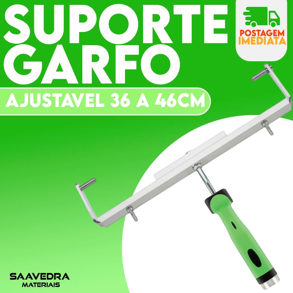 Garfo Duplo Suporte Rolo Ajustável 36 a 46cm Condor