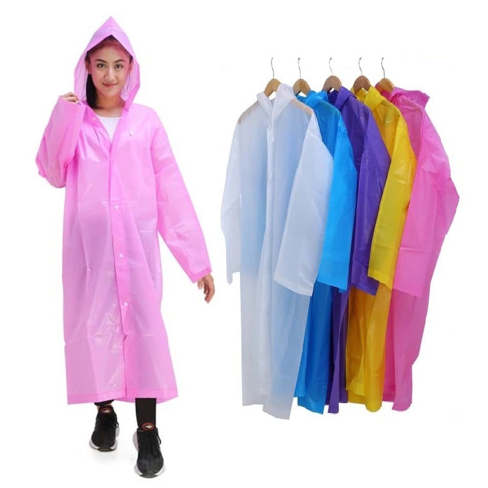 Capa de Chuva Infantil Juvenil Adolescente Com Capuz Ajustável Impermeável Unissex Liso em Oferta na Shopee