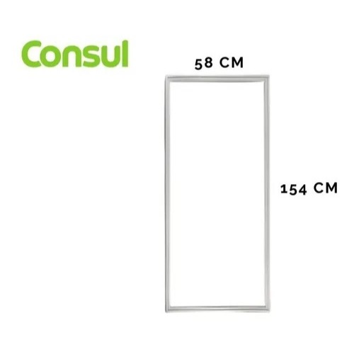 Borracha Para Geladeira compatível com Consul 380l Crp38 Cra36a