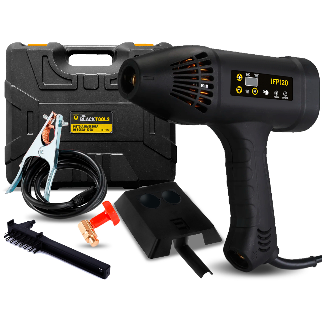 Pistola De Solda Inversora Mma 120a Portátil The Black Tools Frequência 60hz 220v em Oferta na Shopee