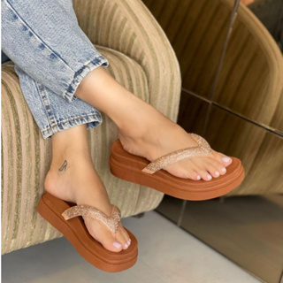 Papete Plataforma Feminina Sandália Confortável Sola Macia Dia a Dia em Oferta na Shopee