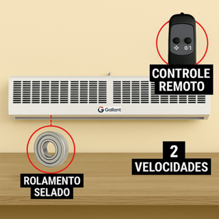 Nova Cortina de Ar Gallant 150cm com Controle Venezia 220V (GCA15MSC-BR220) em Oferta na Shopee