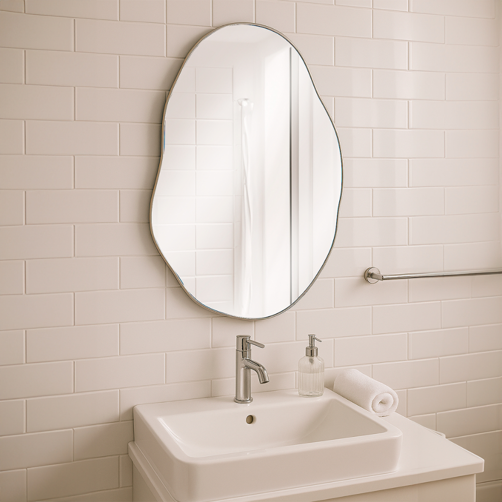 Espelho Orgânico Designer Único E Inovador Ideal Para Qualquer Ambiente Sala Penteadeira Recepção. - Home & Living