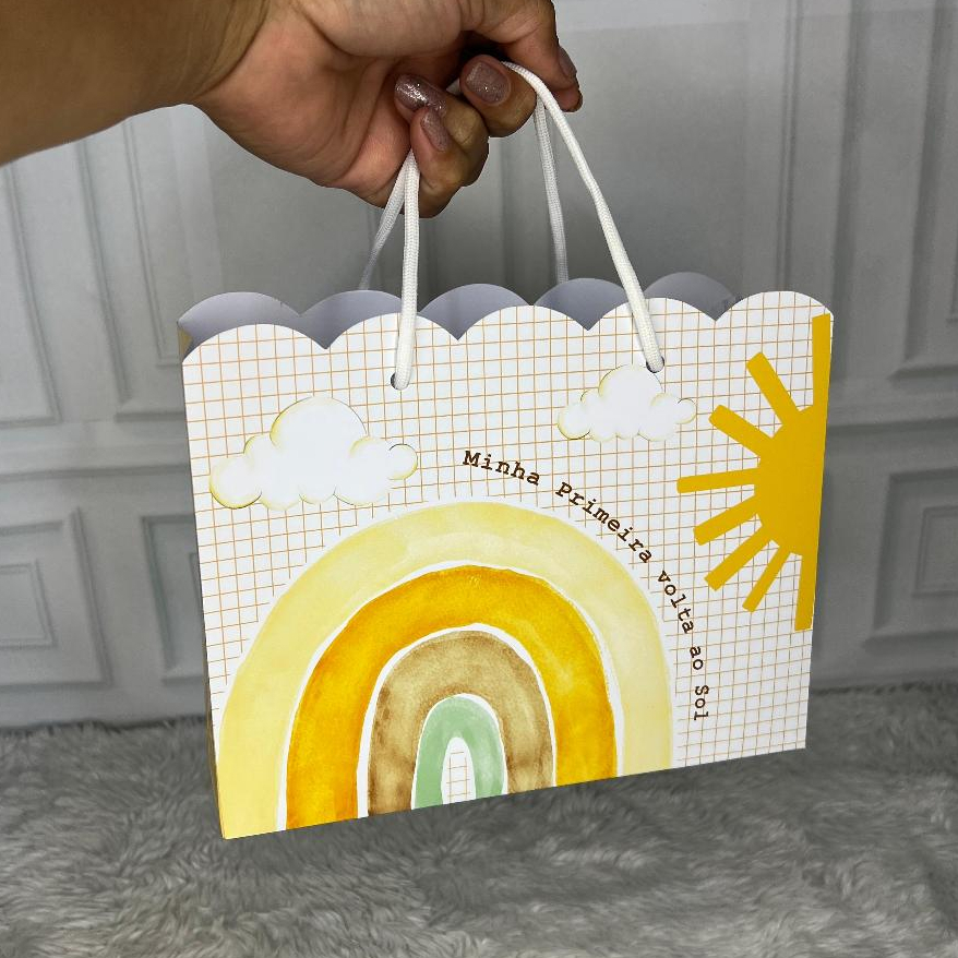 Sacolinha Personalizada - RAIO DE SOL / MINHA PRIMEIRA VOLTA AO SOL - pegue e monte em Oferta na Shopee