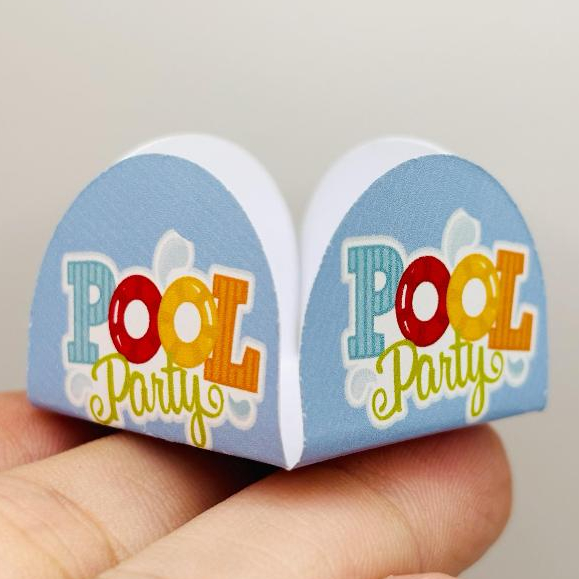 Forminha Personalizada Temática para festa | Doce Brigadeiro | Aniversario | POOL PARTY