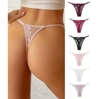 Kit 10 Calcinha Fio Dental Sexy de Renda Calcinhas com Regulagem Feminina Tanga Sensual