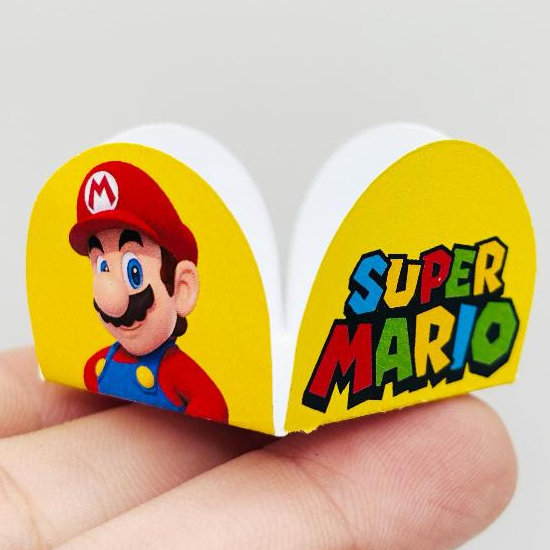 Forminha Personalizada Temática para festa | Doce Brigadeiro | Aniversario | MARIO E LUIGI