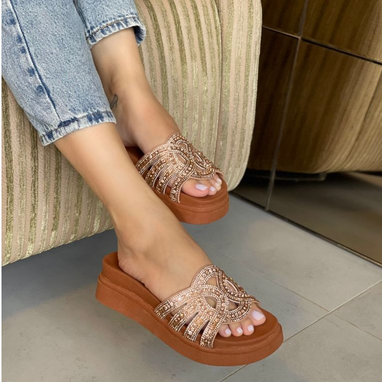 Sandália Feminina Birken Plataforma Confortável Verão Lançamento