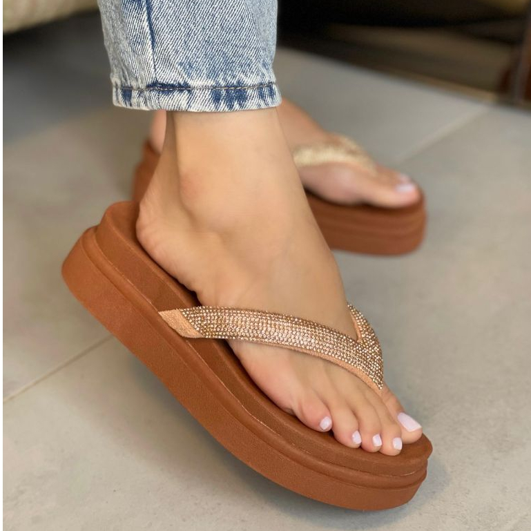 Sandália Papete Feminina Birken Confortável Macia Plataforma