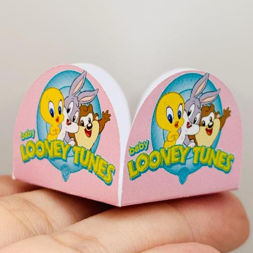 Forminha Personalizada Temática para festa | Doce Brigadeiro | Aniversario | LOONEY TUNES ROSA