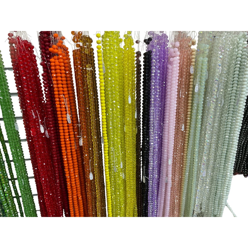 Fio de cristal 12mm Colorido Achatado Aprox. 68 Contas Ellenita Bijoux em Oferta na Shopee