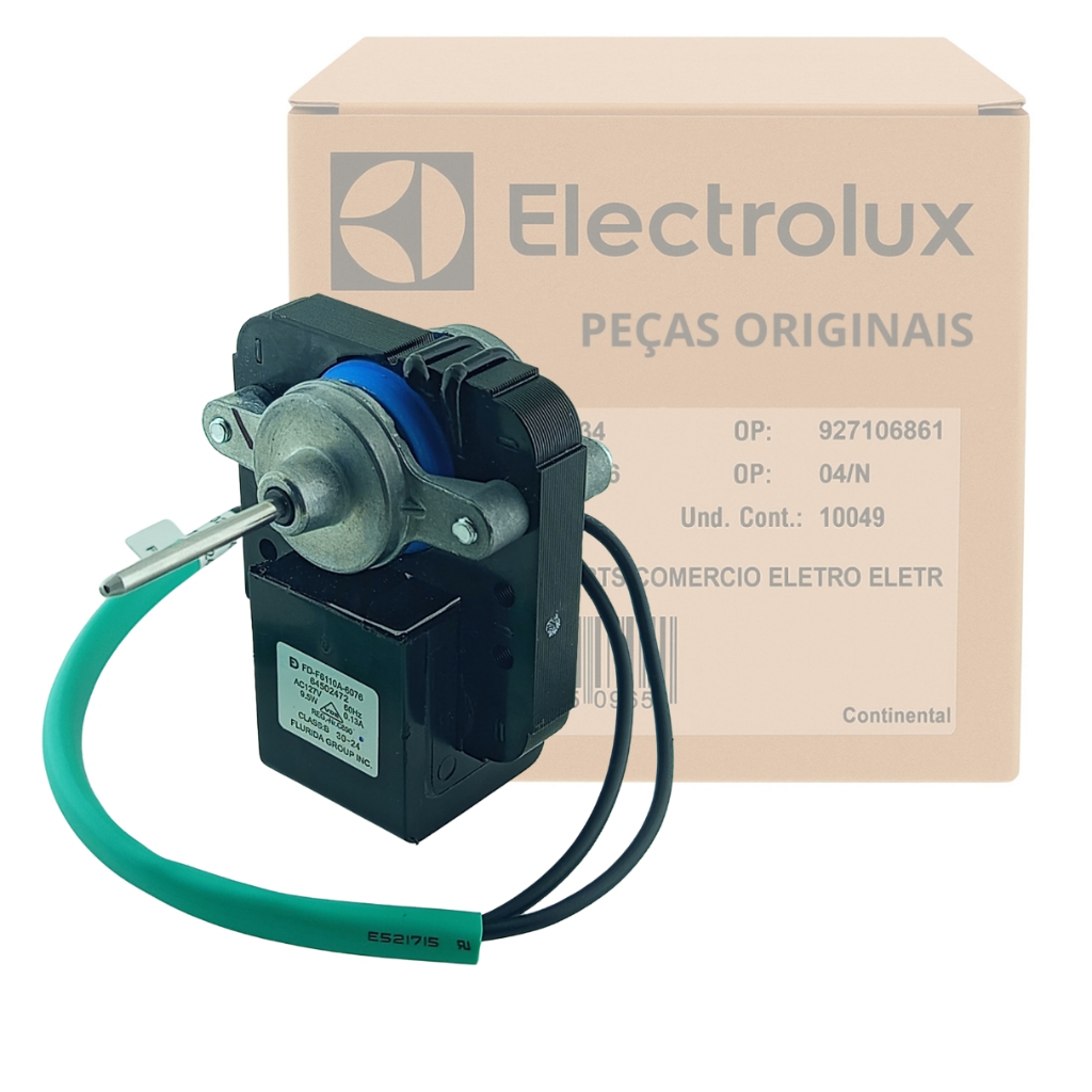 Motor Ventilador Original 127v 70202474 Para Geladeiras Electrolux DB52 DB52X DB53 DB53X DB83 DB83X