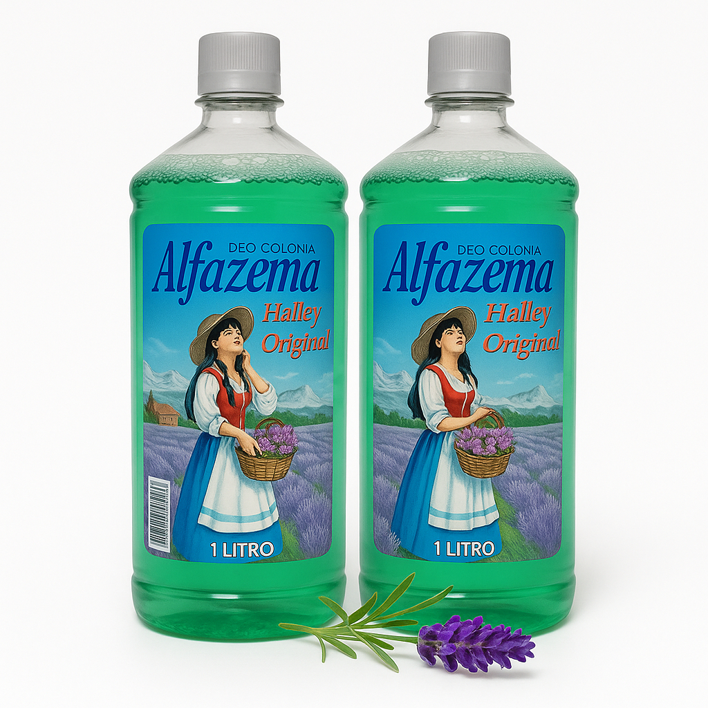 2 Unidades Colônia Alfazema Halley Original 1 Litro em Oferta na Shopee