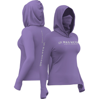 camiseta 360 feminina com capuz e buff  mar negro x protection novidade lançamento em Oferta na Shopee