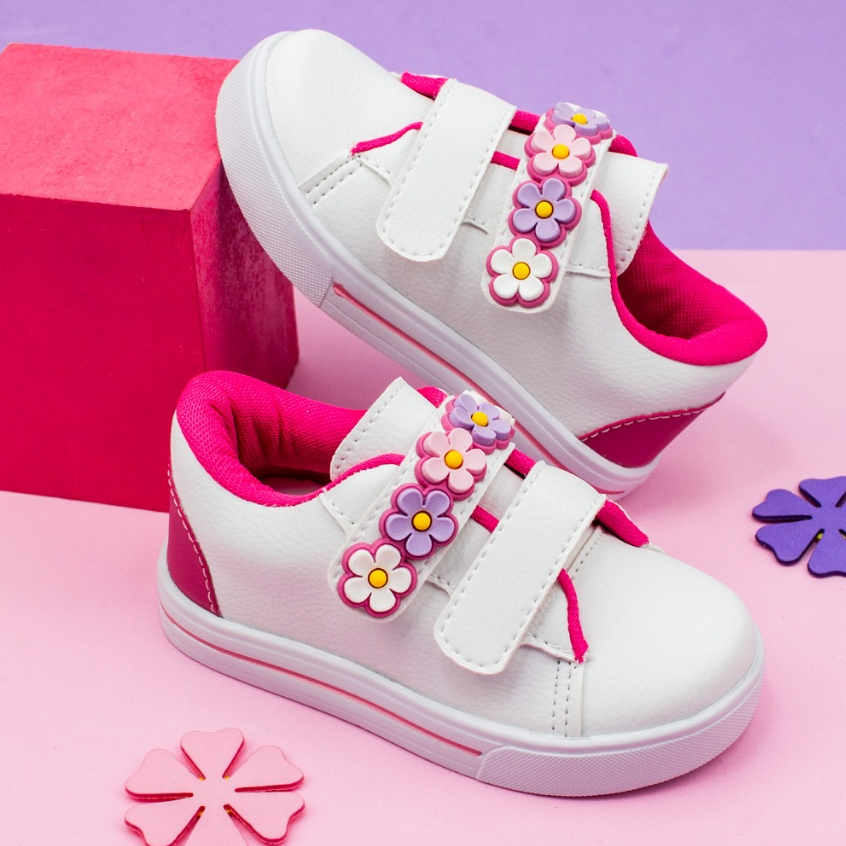 Tênis Infantil Menina Flor Delicado Confortável Casual Star Escolar Leve Promoção 20 ao 27 em Oferta na Shopee