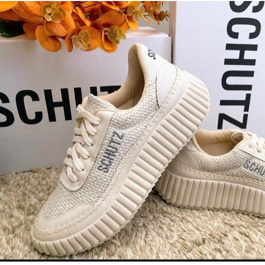 Tênis feminino casual detalhe exclusivo Moda off white confortável elegante estilo leve ma...