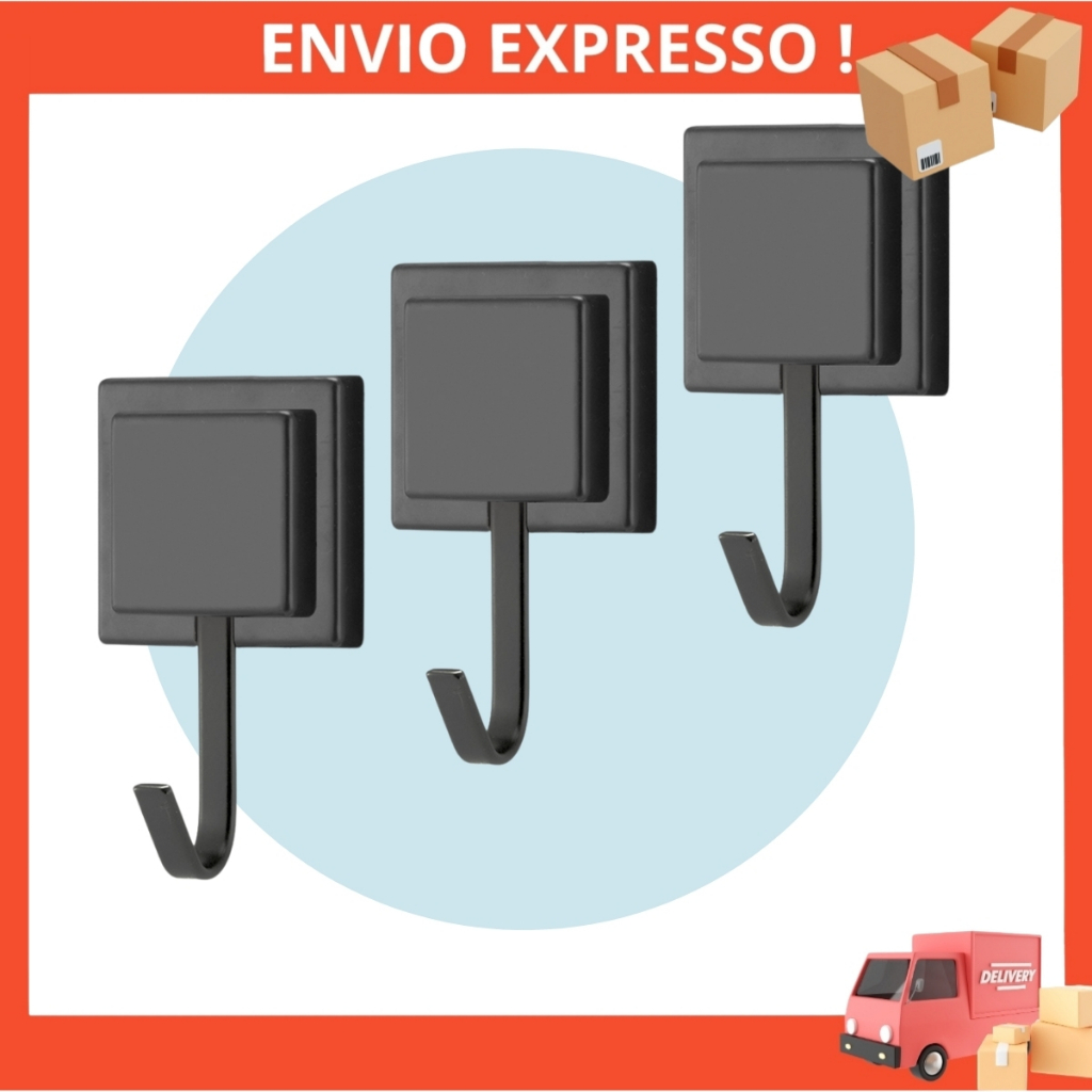 Kit 3 Porta Toalha De Banho Gancho Com Fita Dupla Face 3m Arthi Promoção