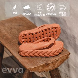Chinelo Feminino Plataforma trançado Anabela Salto Muito Leve 100% em EVA em Oferta na Shopee