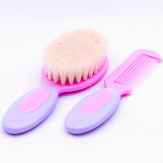 Kit Escova E Pente De Cabelo Bebe Infantil Cerdas Macias Rosa Pink Para Bebê e Criança BPA Free - Ibimboo em Oferta na Shopee