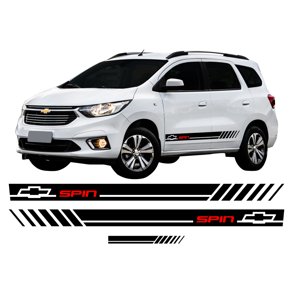 Faixas Laterias e Traseira Adesivos Spin Ls Lt Ltz Advantage 2017 a 2020 Acessórios Personalizado CH120