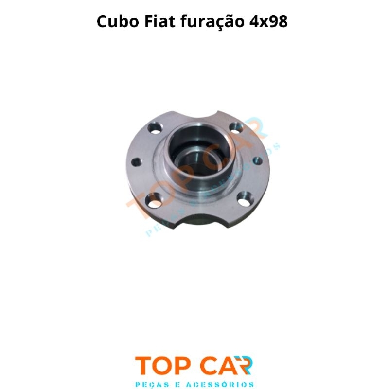 Cubo de roda para carretinha reboque furaçao Fiat 4x98 com rebaixo no miolo próprio para carretinhas reboque