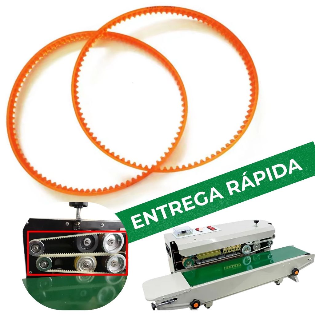 Correia Dentada Seladora Automática 20,5cm ou 32,5cm - Linhas 800, 900 e 1000
