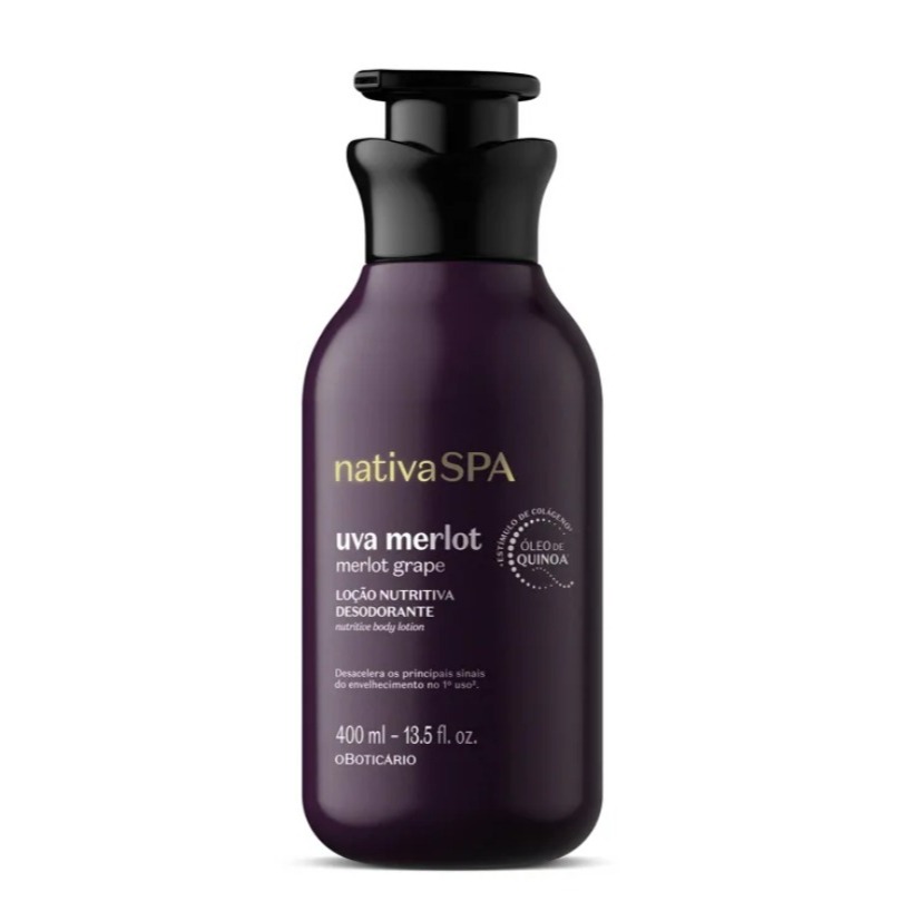 Loção Nutritiva Desodorante Nativa Spa Uva Merlot 400ml - O Boticário