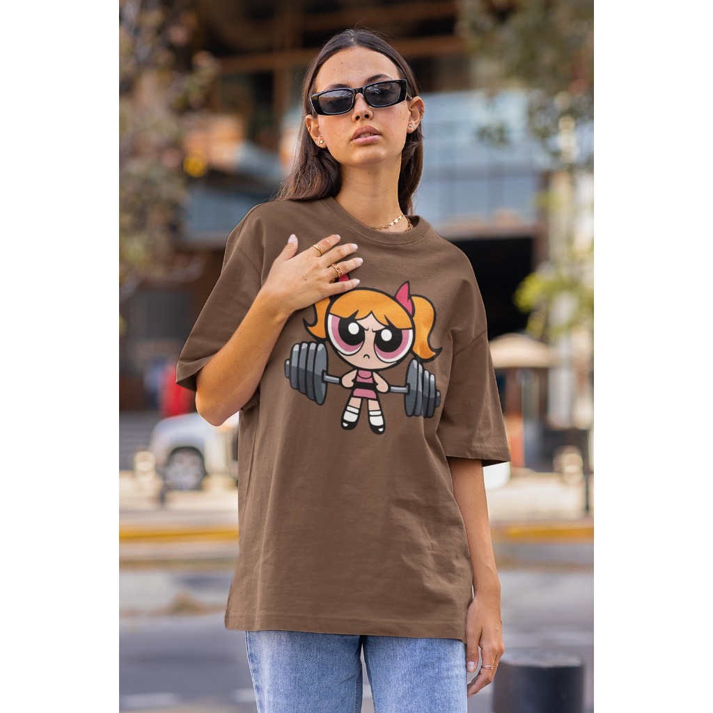 Camiseta Oversized Feminina Meninas Super Poderosas Florzinha 100% Algodão Envio Imediato