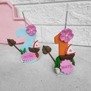 Vela Moana Ou Maui Com Nome Em Marcador em Oferta na Shopee