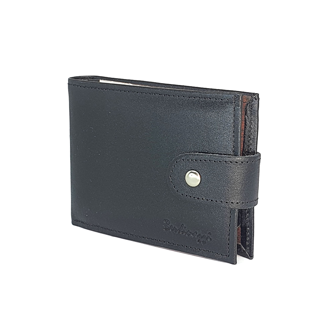 Carteira Masculina Latego Sindi em Couro Legítimo com Fecho Botão