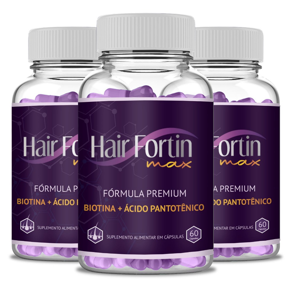Hair Fortin Max Premium Original 180 Cápsulas em Oferta na Shopee