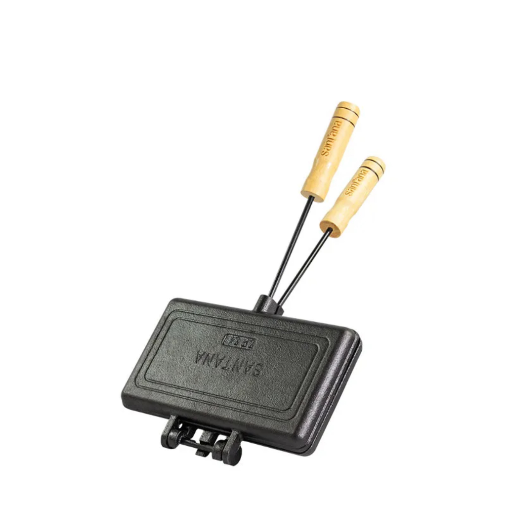 Sanduicheira Pão Forma Dupla Ferro Fundido Fundição Santana 20x11cm