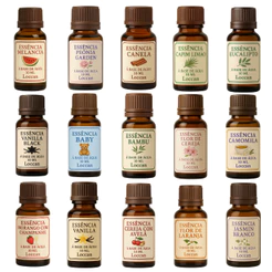 Essência para Difusor Kit 15 Aromas Essências para Aromatizador a Pronta Entrega