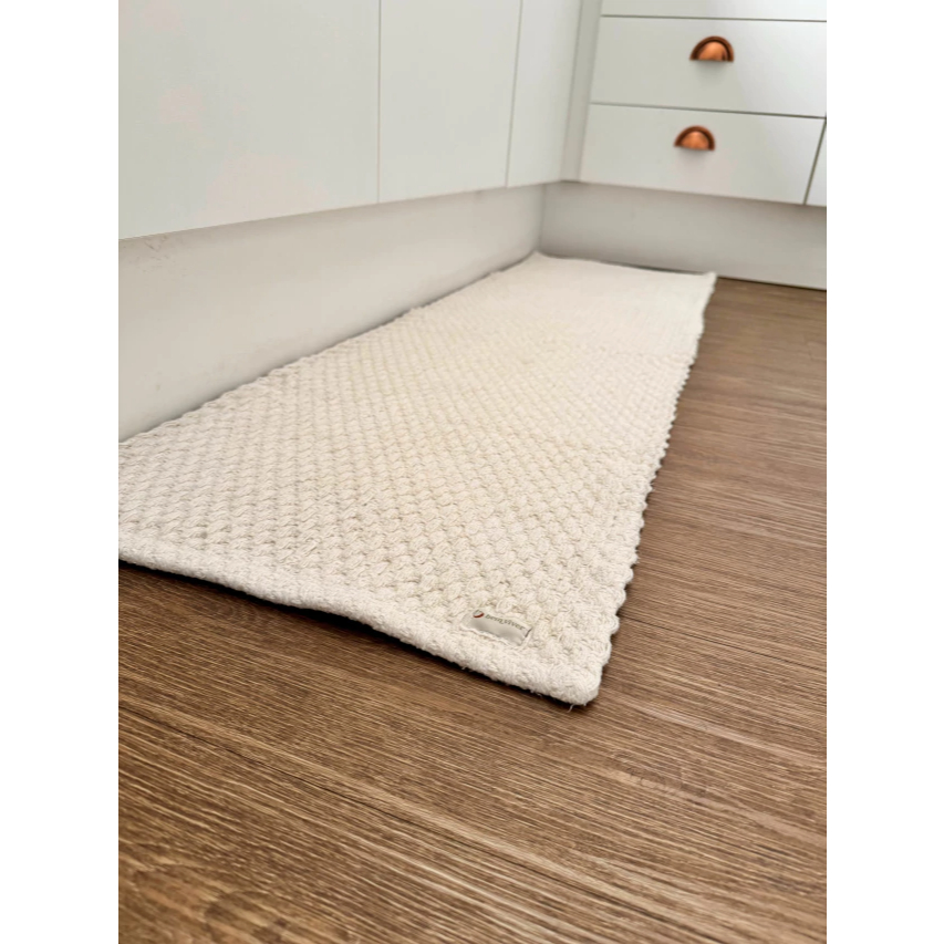 Tapete Tipo Passadeira Moderna Boho De Algodão 0,47m X 1,40m